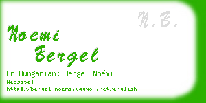 noemi bergel business card